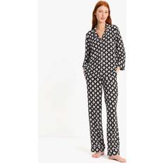 Pijamas Kate Spade Long Pj Set, Black Print (Medium)