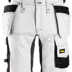 Snickers AllroundWork Stretch Shorts Holster Pockets White/Black