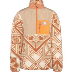 Kari Traa Giubbotti Kari Traa Rothe Half Zip Fleecepullover - Dunkelorange/Weiß