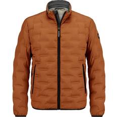 Milestone Herren Daunenjacke braun Mikrofaser unifarben