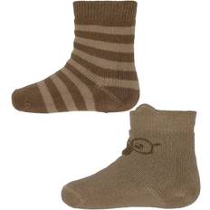 Baby Sokken Minymo First Time Socks 2 Pack - Amphora Bruin