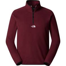 Men - Purple Tops The North Face Glacier 1/4 Zip Embroidered Fleece: Alpine Plum: Col