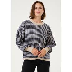 Clothing Kaffe Ellery Woven Dot Print Jumper Blue