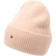 Dam - Ull Mössor på rea Tommy Hilfiger Essential Flag Fuzzy Beanie PINK BLOOM One