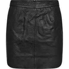 IVY Copenhagen Kylie Leather Mini Skirt BLACK