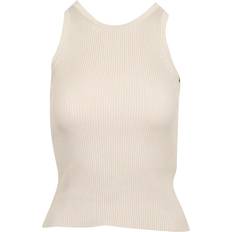 Max Mara Toppe Max Mara Bomuld Strikket Ærmeløs Top - Beige
