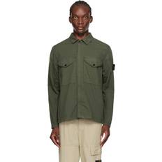 Stone Island Shirts Stone Island Green Logo Patch Shirt V0059 MUSK