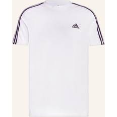 L Camisetas & Tops Essentials 3 Stripe T-Shirt - Blanco