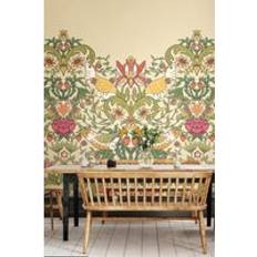 Wall Decor on sale Origin Murals Birds, Fruit And Foliage Mural - Gold - W300 cm x H240 cm Wall Decor