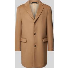 Calvin Klein Beige Outerwear Calvin Klein Slim Brushed Wool Coat