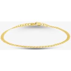 Gold Bracelets The Jewel Hut 9ct Yellow Gold Curb Bracelet SUFC-340-9Y-8.5