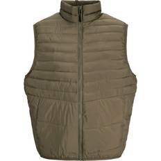Genbrugsmaterialer Veste Jack & Jones Vest JjeState Packable Bw Collar Grå