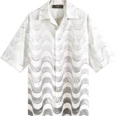 Amiri Hemden Amiri Gray Staggered Wave Shirt