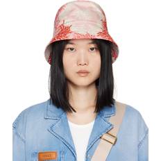 Versace Women Hats Versace Pink & Red Barocco Sea Bucket Hat 5PB50 Rose Cor