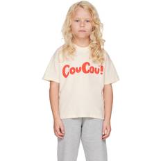 Mini Rodini Light Beige T-shirt In Organic Cotton - White