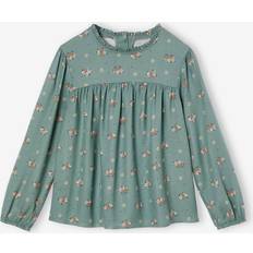 Green Blouses & Tunics Children's Clothing Vertbaudet Floral Blouse for Girls sage green