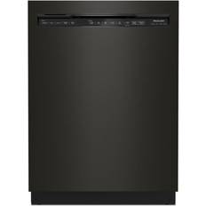 Dishwashers KitchenAid 24" Front Control Built-in Stainless Steel Tub Dishwasher with 3rd Rack, 40+ Total Wash Jets and 41 dBA Black