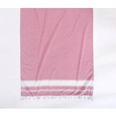 Linen Towels LANE LINEN Large Oversized No-Shrink Sand Free Beach Towel 39" x 71" - Cashmere Rose Towel