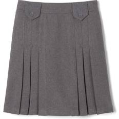 French Toast Kid's Above The Knee Front Pleated Skirt with Tabs - Grey