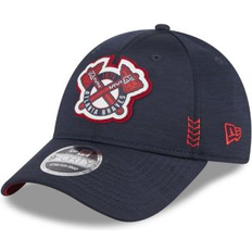 Atlanta Braves Caps New Era Men's Navy Atlanta Braves 2024 Clubhouse 9FORTY Adjustable Hat