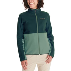 Marmot Women Clothing Marmot Marmot Women's 1/2-Zip Retro Rocklin Fleece Jacket Dark Jungle Flurry