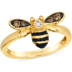 Le Vian Chocolate Diamond & Nude Diamond Honeybee Ring (1/8 ct. t.w. in 14k Gold 14K Honey Gold Ring