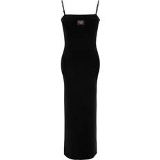 Acne Studios Kleider Acne Studios Studios-Strap Logo Dress Abiti Nero-Donna