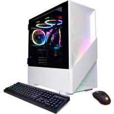 White Desktop Computers CyberPowerPC Gamer Supreme Gaming Desktop AMD Ryzen 7 9700X 16GB 2TB SSD