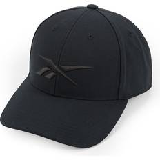 Reebok Herre Tilbehør Reebok Unisex-Erwachsene Classic Ballcap mit verstellbarem Snapback für Damen und Herren (Einheitsgröße) Vector Baseball Cap, Schwarz, One