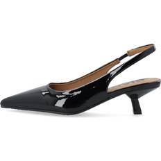 46 - Dam Pumps Bianco Biakristin Kitten Heel Slingback - Black