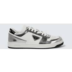 Prada Silver Trainers Prada Downtown Leather Sneakers - White