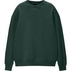 Pull&Bear Dame Sweatere Pull&Bear Sweatshirt flaskegrøn