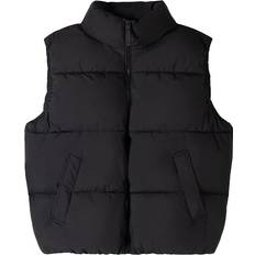 Bershka Veste Bershka Sort vatteret vest-Black