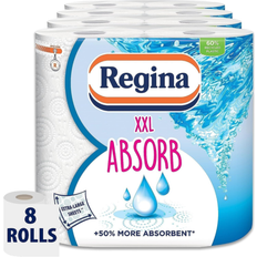 Regina XXL Absorb Towels – 8 Rolls Per Pack, 8 More Absorbent Kitchen Towel