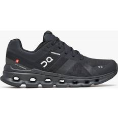 On ON RUNNING Cloudrunner Waterproof Black Trainers 8, Colour: Black Fabric