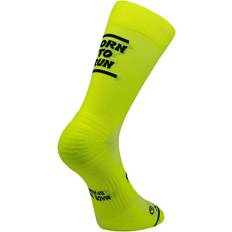 Yellow Socks Football Socks Born To Run - Jaune