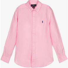 Pink Shirts Polo Ralph Lauren Linen Logo Shirt - Pink