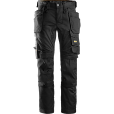 Arbeidsbukser Snickers AllroundWork Stretch Trousers Holster Pockets Black/Black