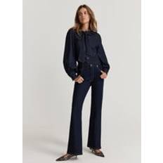 Clothing Mint Velvet Dark Indigo Flare Jeans Blue