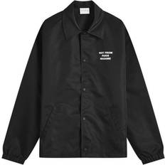 Clothing Drôle de Monsieur Men's Slogan Coach Jacket Black