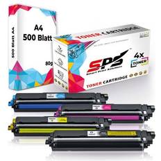 SPS Toner TN-243BK TN-243C TN-243Y TN-243M Kompatibel Für Brother MFC-L3730 + DIN A4 Druckerpaper