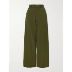 Prince Twill Wide-Leg Pants - Green