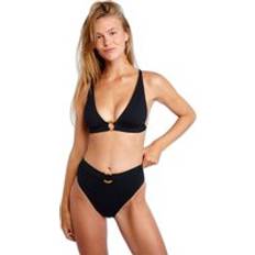 Polyamide Bikini Bottoms Banana Moon Women's Swimwear Bikini Bottoms - Moon/Kumaka Kanamari - Noir