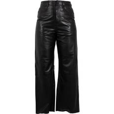 GWTaraneh Imitation Leather Trousers black