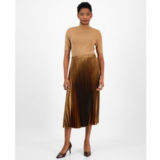 Anne Klein Skirts Anne Klein Women's Satin Pleated Pull-On Skirt Vicuna