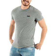 Superdry Men T-shirts Superdry Mens Organic Cotton Vintage Embroidered T-Shirt, Slim Fit Noos Grey Marl