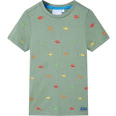 vidaXL Kinder-Kurzarmshirt Khaki 92