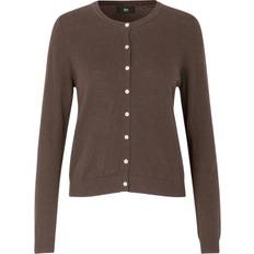 Rosemunde RM by Rosemunde Rmwsofia Wool LS Cardigan Dam Koftor & Cardigans Från Magasin Brown Grey Mel