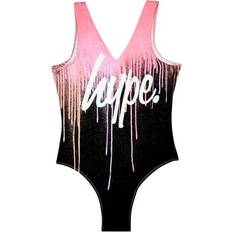 Spandex Bathing Suits Hype Girls Dark Pastel Drips One Piece Swimsuit (14 Years)