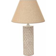 Alexandra House Living Beige Polyresin 220-240 V 14 x 51 x 14 cm Bordslampa 140cm